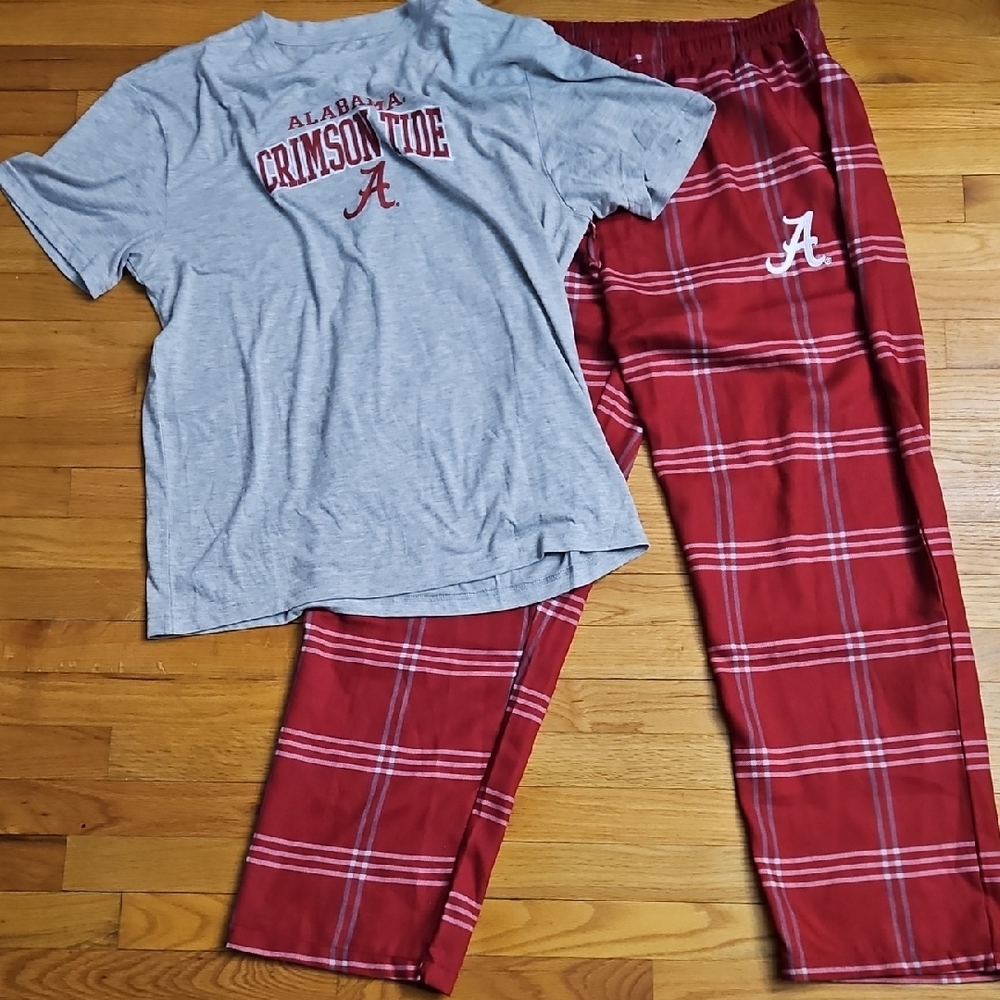 Alabama Crimson Tide Pajama Set - Gray and Red